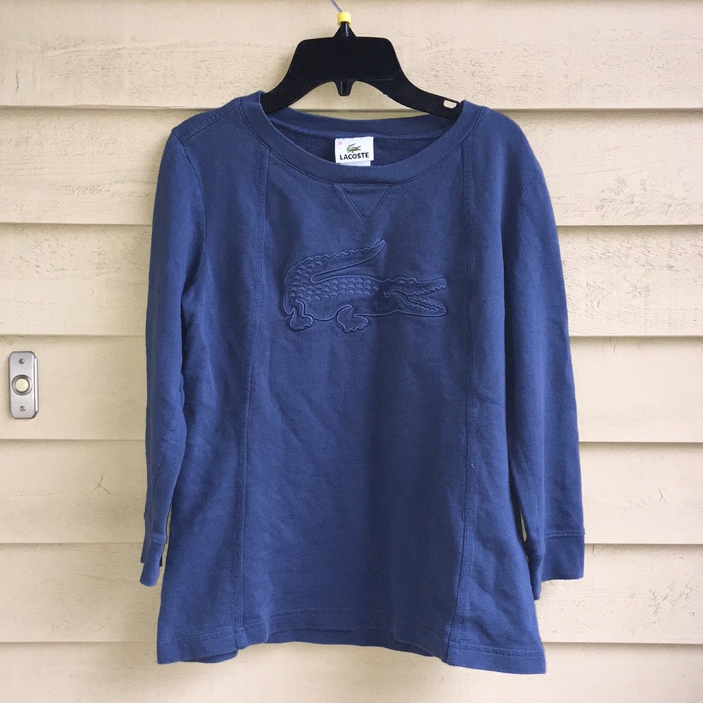 Stylish Lacoste top. Great to wear with jeans in spring and fall.